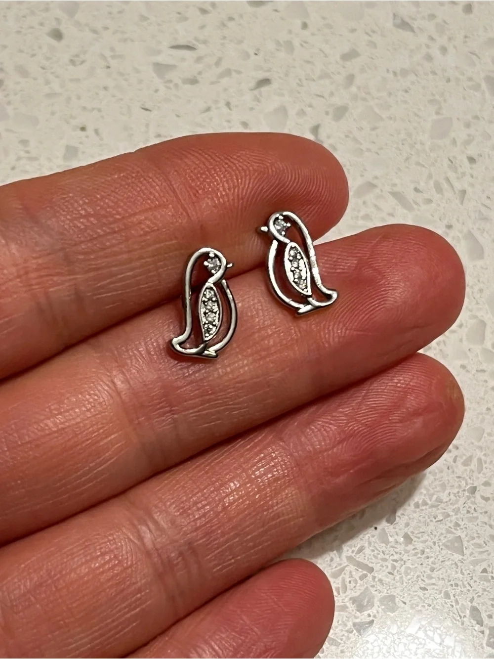 Cute penguin stud earrings‎